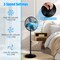 Metal Pedestal Fan 16 Inch Oscillating Adjustable Height 3 Speed